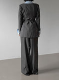 Lab Shirt Layered Wrap One Piece Jacket
