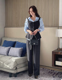 Tinel Pintuck Wide Banding Slacks