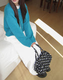 Hian Crop Round Knit Cardigan