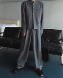 Gakuran pintuck wide pants