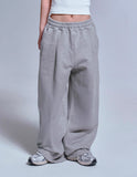 DOT CROSS Embroidered Training Pintuck Wide Pants