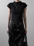 Softneck drop short-sleeve tee