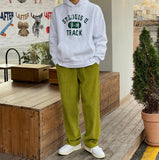 Embo Corduroy Banding Wide Pants
