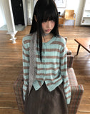 Mael Stripe Knit Cardigan