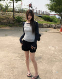 Hush Button Pocket Pumpkin Shorts