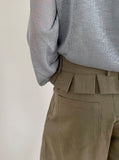 Cheddon Pleated Skirt Pants