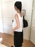 YOKU Ribbon String Sleeveless Blouse