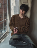 Bring Deki Rib V-neck Knit