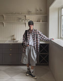 Cross-check seersucker shirt