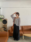 Kyoses Shirring Nylon Banding Wide Pants