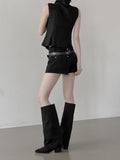 Teeth Adjust Cotton Shorts