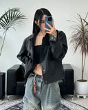 Tola Garment Leather Tracker Jacket