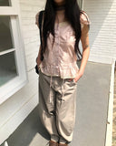 Aileen Frill Sleeveless Blouse