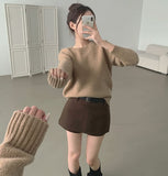 Round Neck Sibori Loose Fit Daily Knit