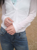 Lina See-through Feminine Fit Button Cardigan