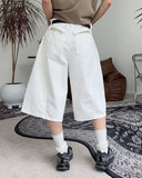 Reuben Curve Stitch Bermuda Pants