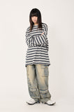 Relaxed stripe long sleeve