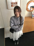 Banna Tiered Frill Tulle Unbalance Skirt