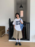 [unisex] Delme Track Line Nylon Banding Bermuda Pants