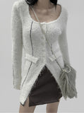 Armand Square Knit Cardigan