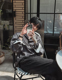 Ille Stripe Color Matching Shirt