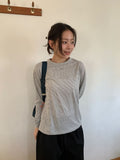 Bokan Stripe Round Long Sleeve Tee