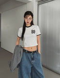 88 line crop short sleeve