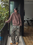 Belina pigment semi-crop hoodie