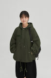 [BAONHAUS] Willit Street Boxy Hood Half Field Jacket