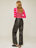 Flow Line Leather Pants Woman