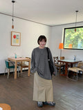 [unisex] Nelle Stripe Over Long Sleeve Tee