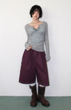 BUTTON SLIM KNIT