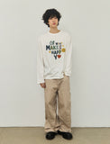 MAKES HAPPY Long Sleeve T-Shirt
