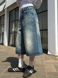 Harley Bermuda Washing Denim Pants