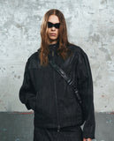 SICKLE BIKER DENIM JACKET