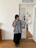 [unisex] Vults Vintage Over Check Hood Shirt