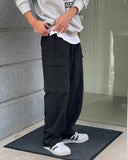 Nylon cut cargo 2 way pants