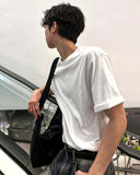 Brushed Layered Short Sleeve Plain Tee