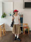 Coal Pintuck Cotton Banding Bermuda Pants
