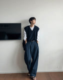 block knitted vest