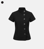Mode button t-shirt