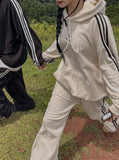 (UNISEX) Core Side Track Over Hoodie