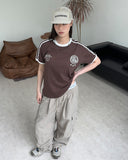 Cane tape line ringer tee