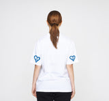 Elbow Spray Heart Smile Short Sleeve Tee