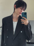 Lips Stripe Double Blazer Pants Set