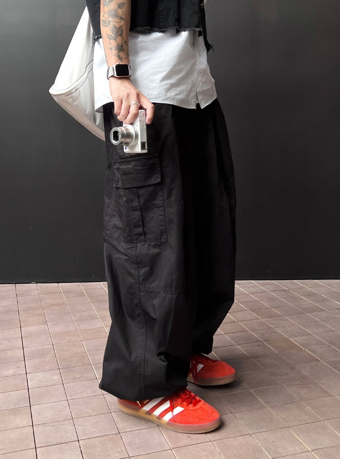 【DISCERNMENT】Unisex Americaji Cargo Balloon Pants DISCERNMENT】Unisex Americaji Cargo Balloon Pants