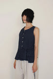 [BAG SET] DOT FRILL SLEEVELESS