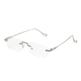 Geek steel square glasses