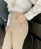Maiden slim bootcut slacks