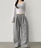 Pintuck 4-Season Wide Balloon Banding Pants